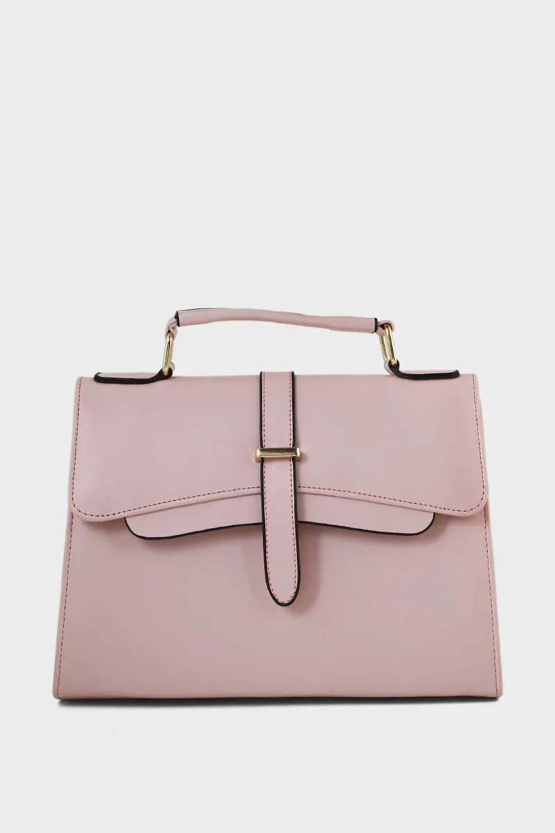 Top handle Hand Bags B10544-Nude Pink