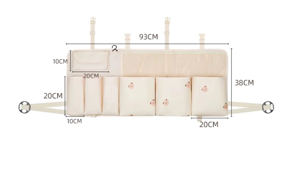 Trunk storage, hanging bag, car storage box, car seat back storage, car interior hanging storage bag, Binguo