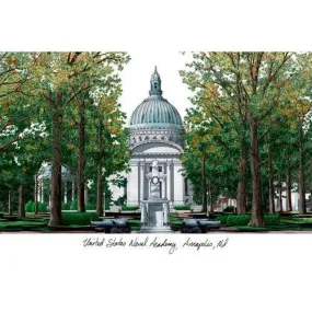U.S. Naval Academy Lithograph Print