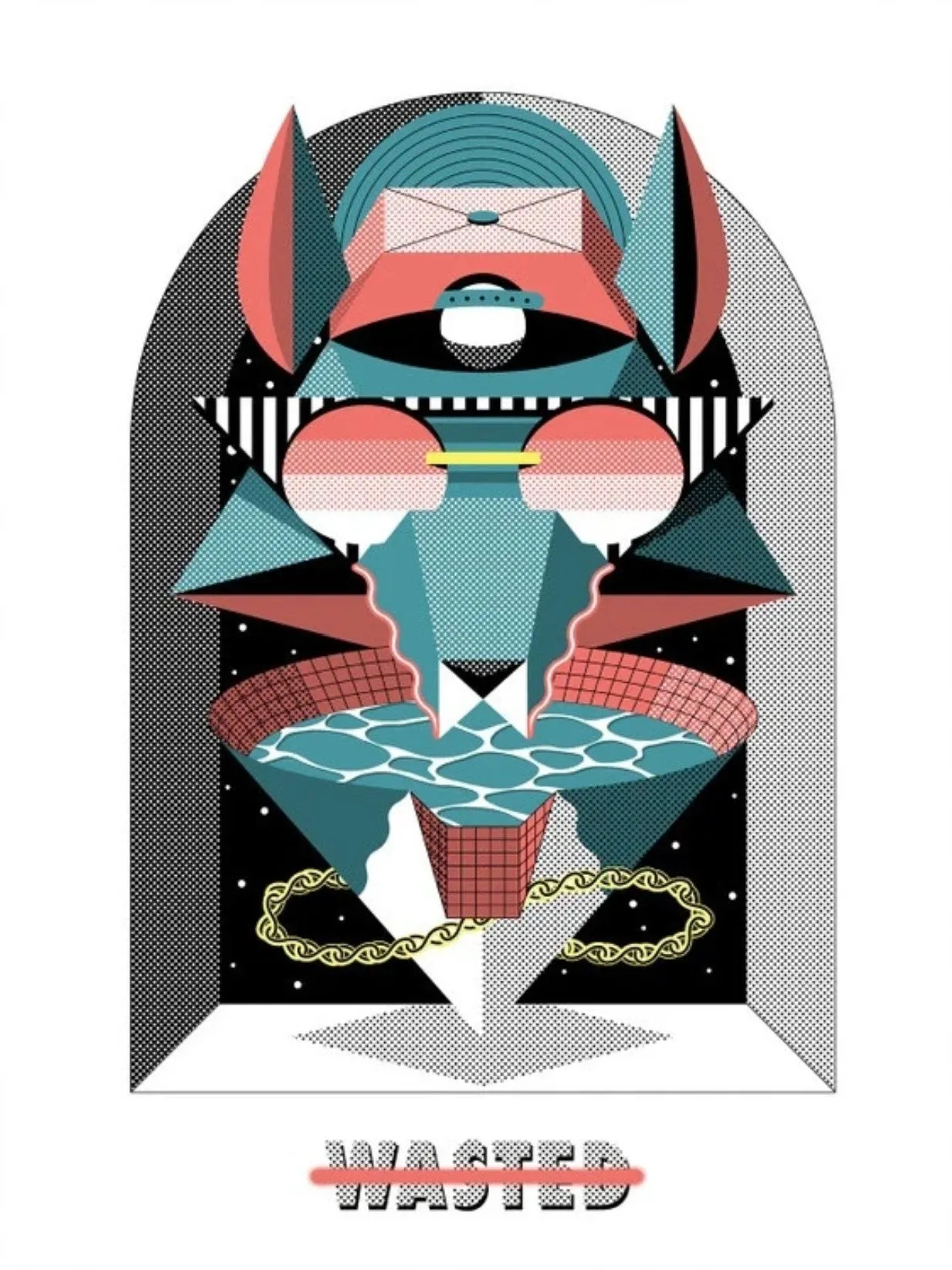 Wasted AP Silkscreen Print by Low Bros