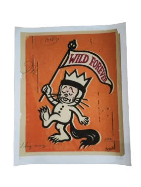 Wild Forever Orange AP Giclee Print by Gary Taxali