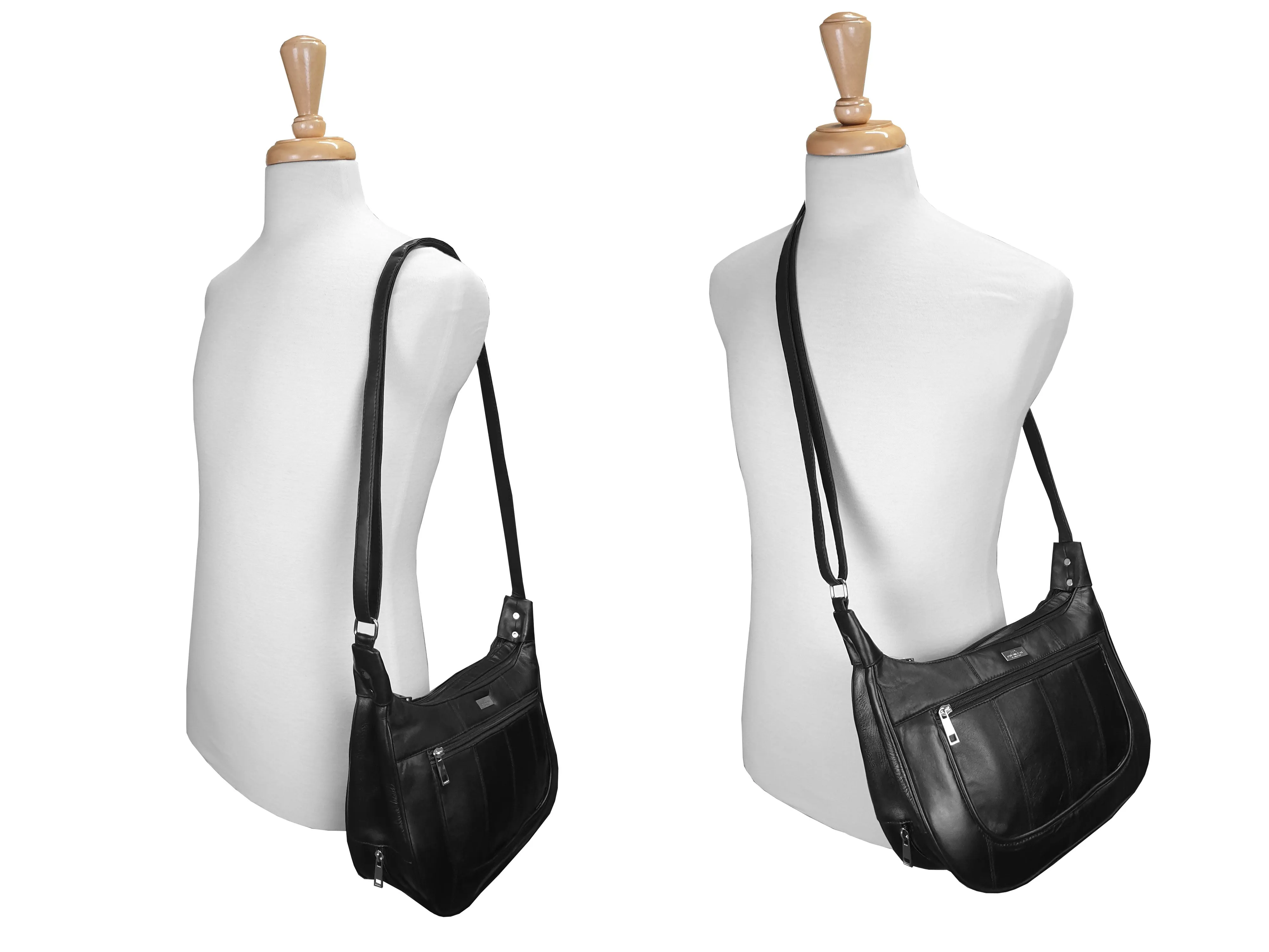 Womens Real Leather Handbag - Ladies Cross Body Designer Shoulder Bag