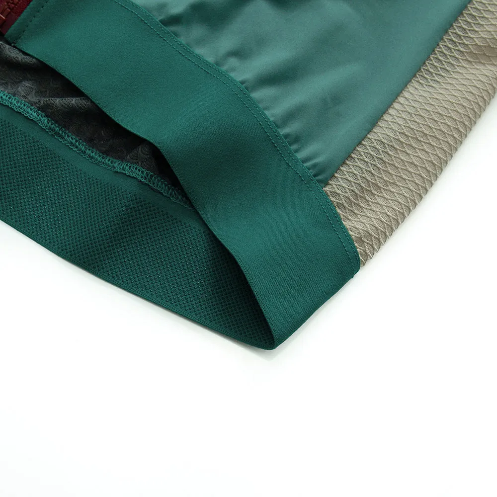 YKYW 2024 Men's New Cycling Jersey Moisture Wicking Quick Dry Multiple Color Combinations Colorblocking Dark Green Green